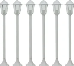 Pylväsvalaisimet puutarhaan 6kpl e27 110cm alumiini