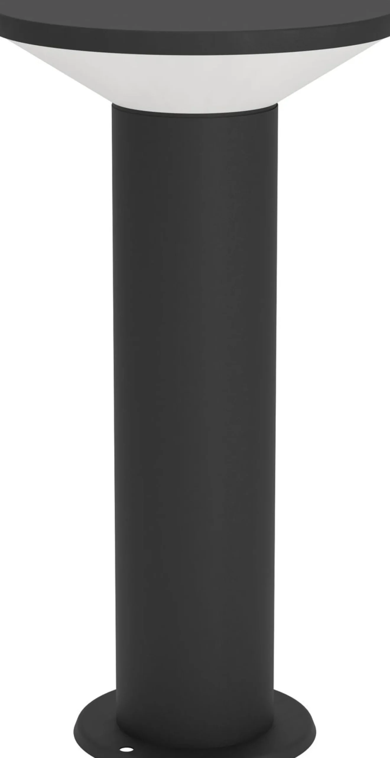 Pylväsvalaisin Eglo Rigosa, IP44, 3000K, musta/valkoinen, eri kokoja