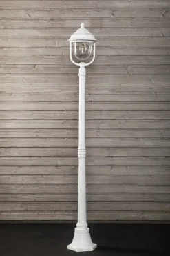 Pylväsvalaisin Noor Kello Ø240x1760 mm valkoinen/kulta