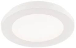 Pyöreä LED-plafondi Trio Camillus Ø17 cm valkoinen IP44