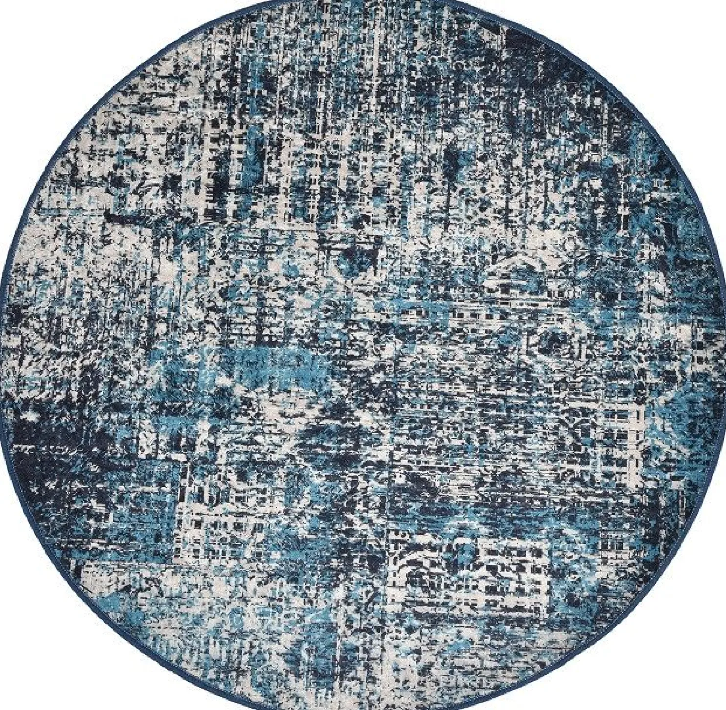 Pyöreä matto Linento Powder, Ø140cm, monivärinen