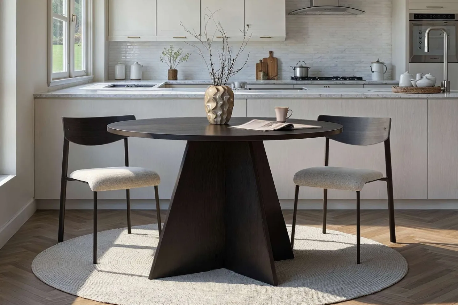 Pyöreä ruokapöytä Linento Furniture Virella, Ø120cm