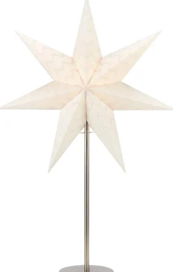 Pöytätähti Markslöjd Admira 45cm E14 teräs/valkoinen