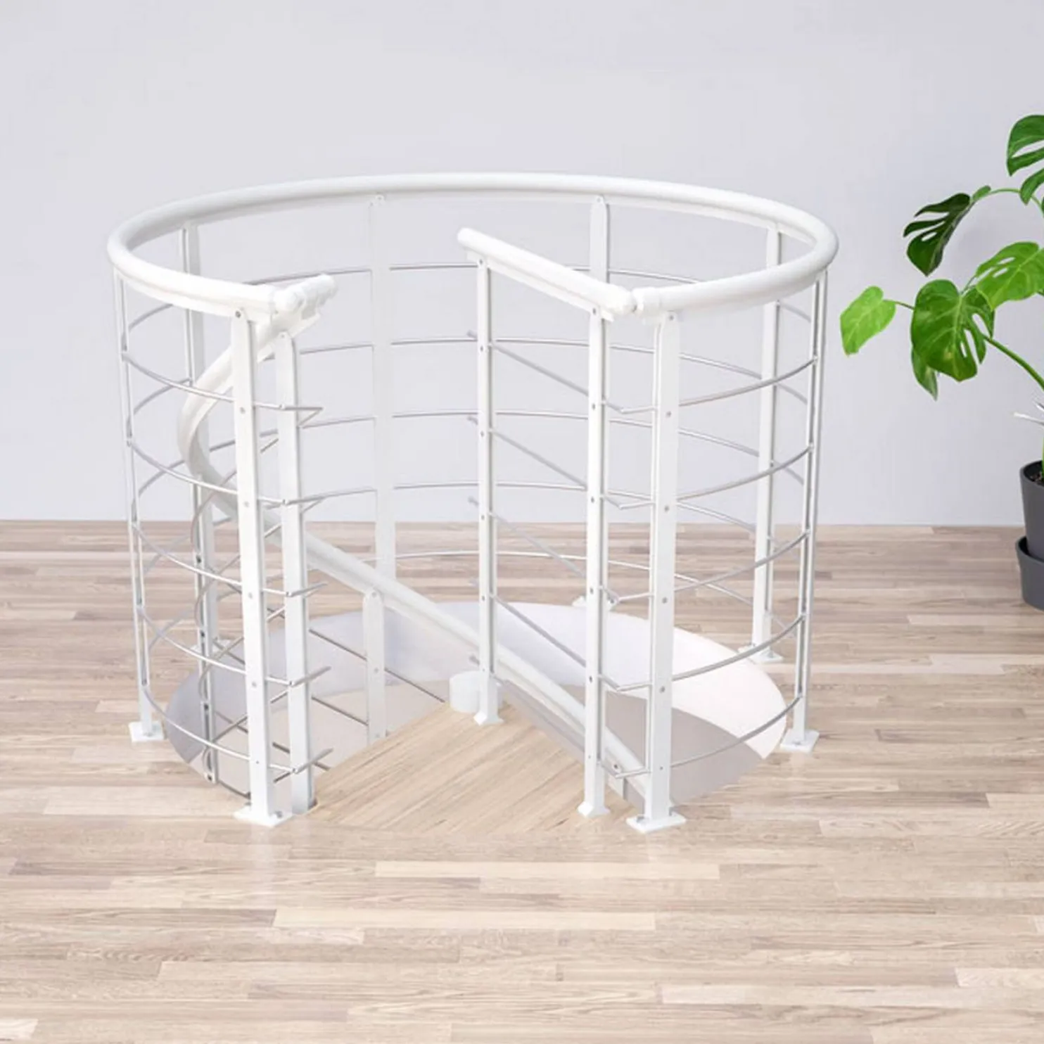 Reunakaide Dolle Design Spiral, pyöreään porrasaukkoon, eri värejä ja kokoja