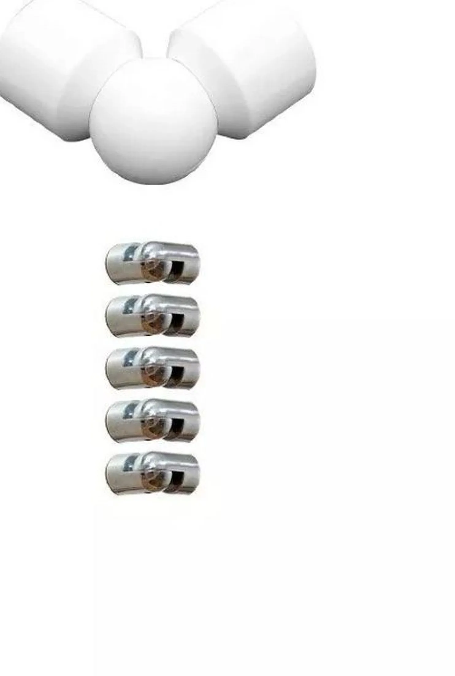 Reunakaiteen kulmaosa Dolle Design Spiral, eri värejä