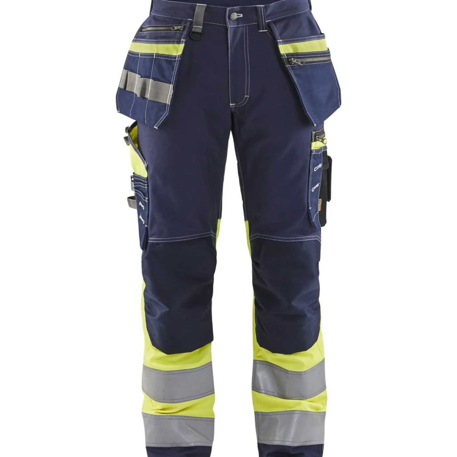 Riipputaskuhousut Blåkläder 1794 Highvis mariininsininen/huomioväri