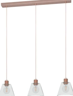 Riippuvalaisin Eglo Copley 3-osainen ruusukulta