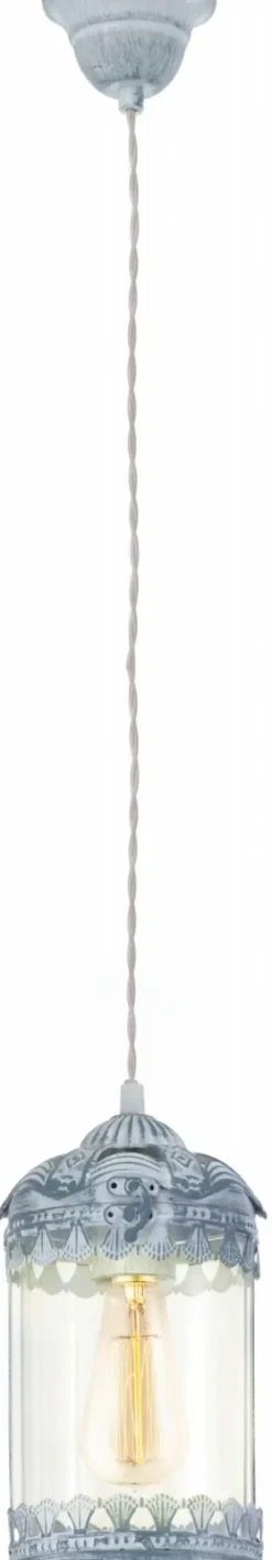 Riippuvalaisin Eglo Vintage Ø 140x1100 mm siniharmaa kirkas