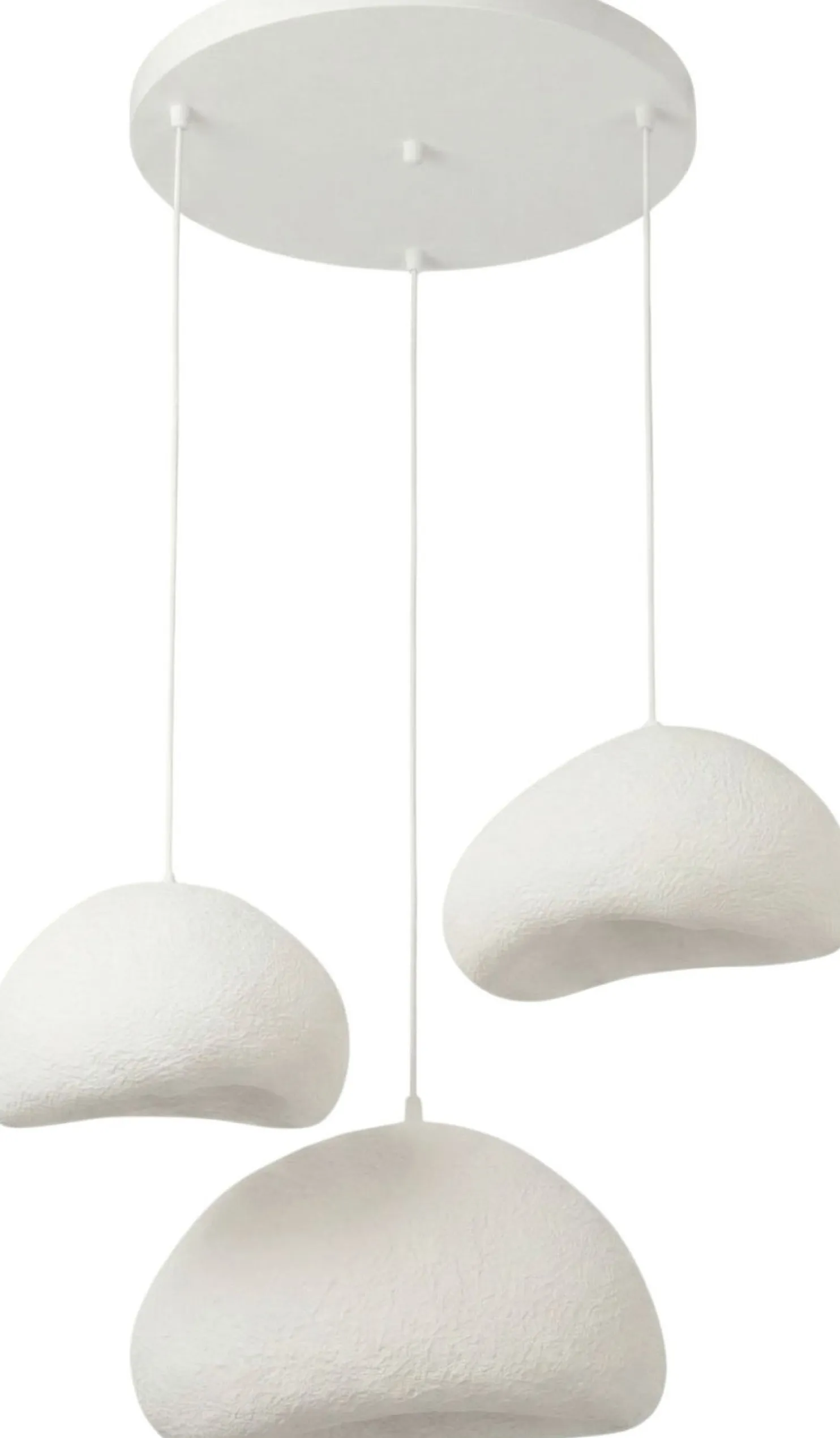 Riippuvalaisin Linento Lighting Loval Set-T-Nua, 3-osainen, valkoinen