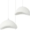 Riippuvalaisin Linento Lighting Luna T, 3-osainen, valkoinen