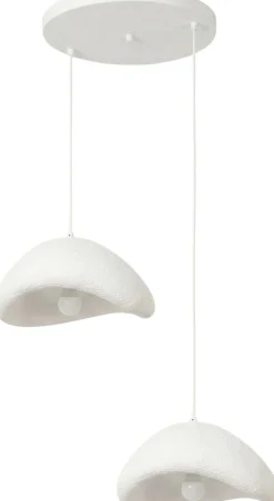 Riippuvalaisin Linento Lighting Luna 40-40-T-Nua, 2-osainen, valkoinen