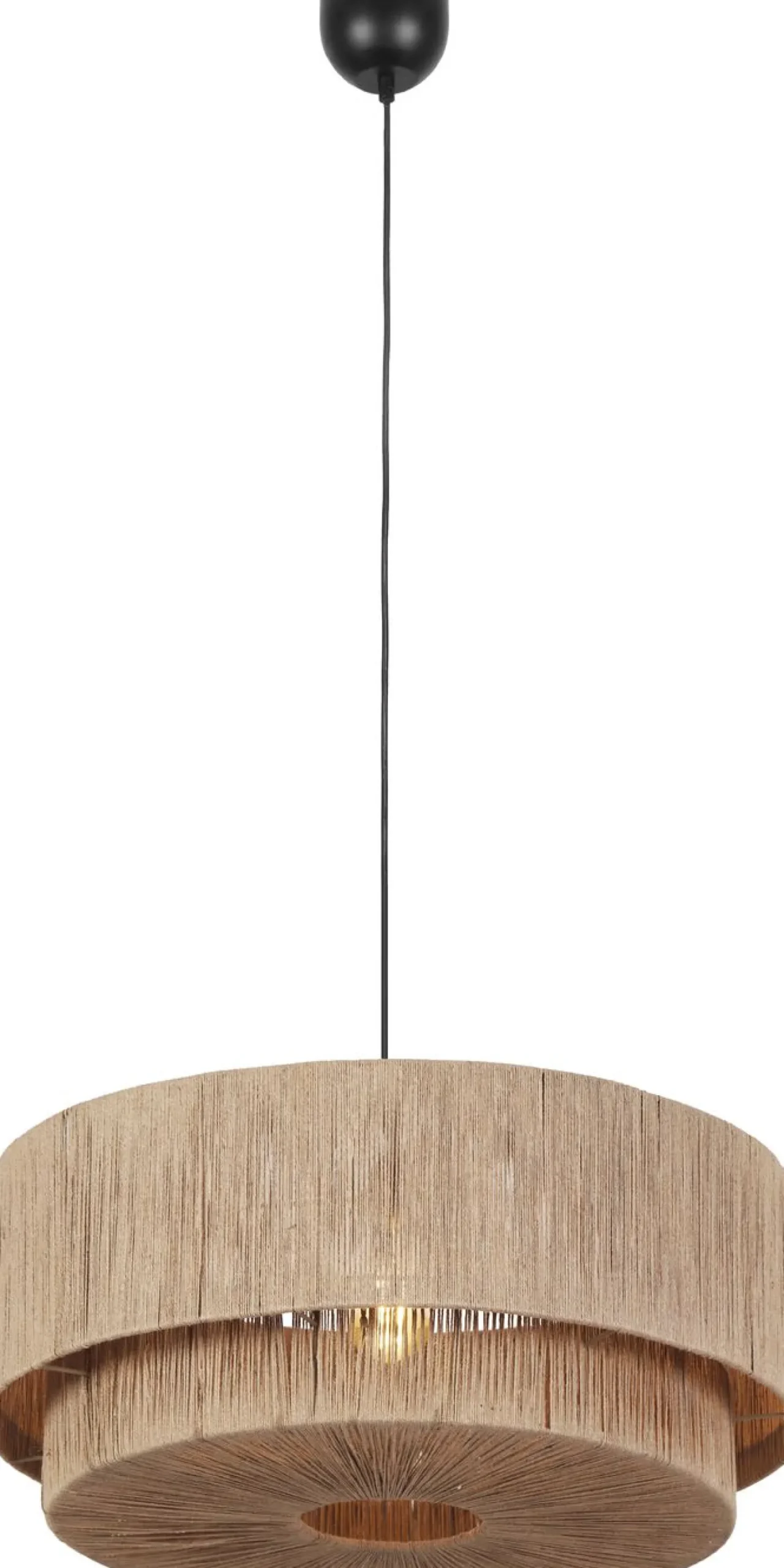 Riippuvalaisin Trio Smilla, 1-os, 60cm, E27, luonnonväri/rottinki