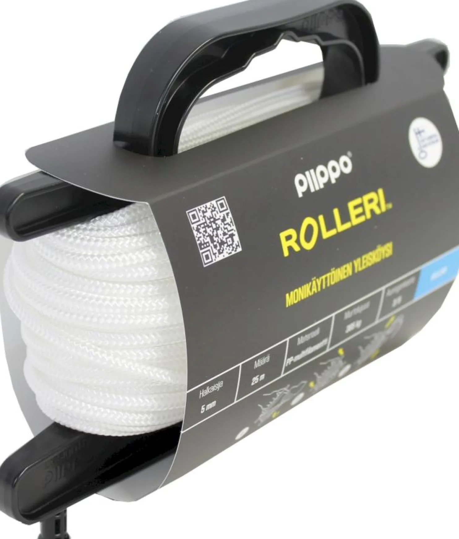 Rolleri Piippo PP-multifilamentti 5mm x 25m valkoinen