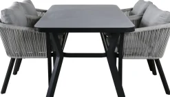 Ruokailuryhmä Venture Home, 160x90cm Virya-pöytä + 4 Virya-tuolia