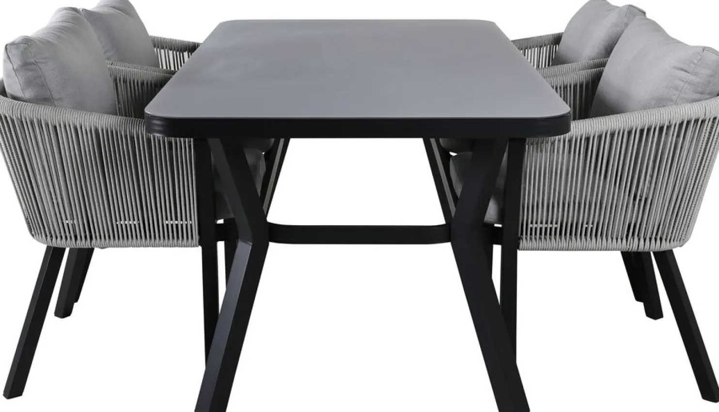 Ruokailuryhmä Venture Home, 160x90cm Virya-pöytä + 4 Virya-tuolia