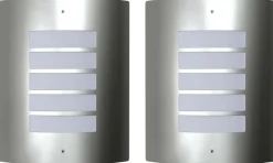 2 ruostumaton teräs vesitiivistä seinävaloa 60w