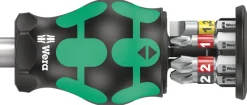 Ruuvimeisseli Wera Kraftform Kompakt Stubby, 6 kpl, Ph/pz/sl