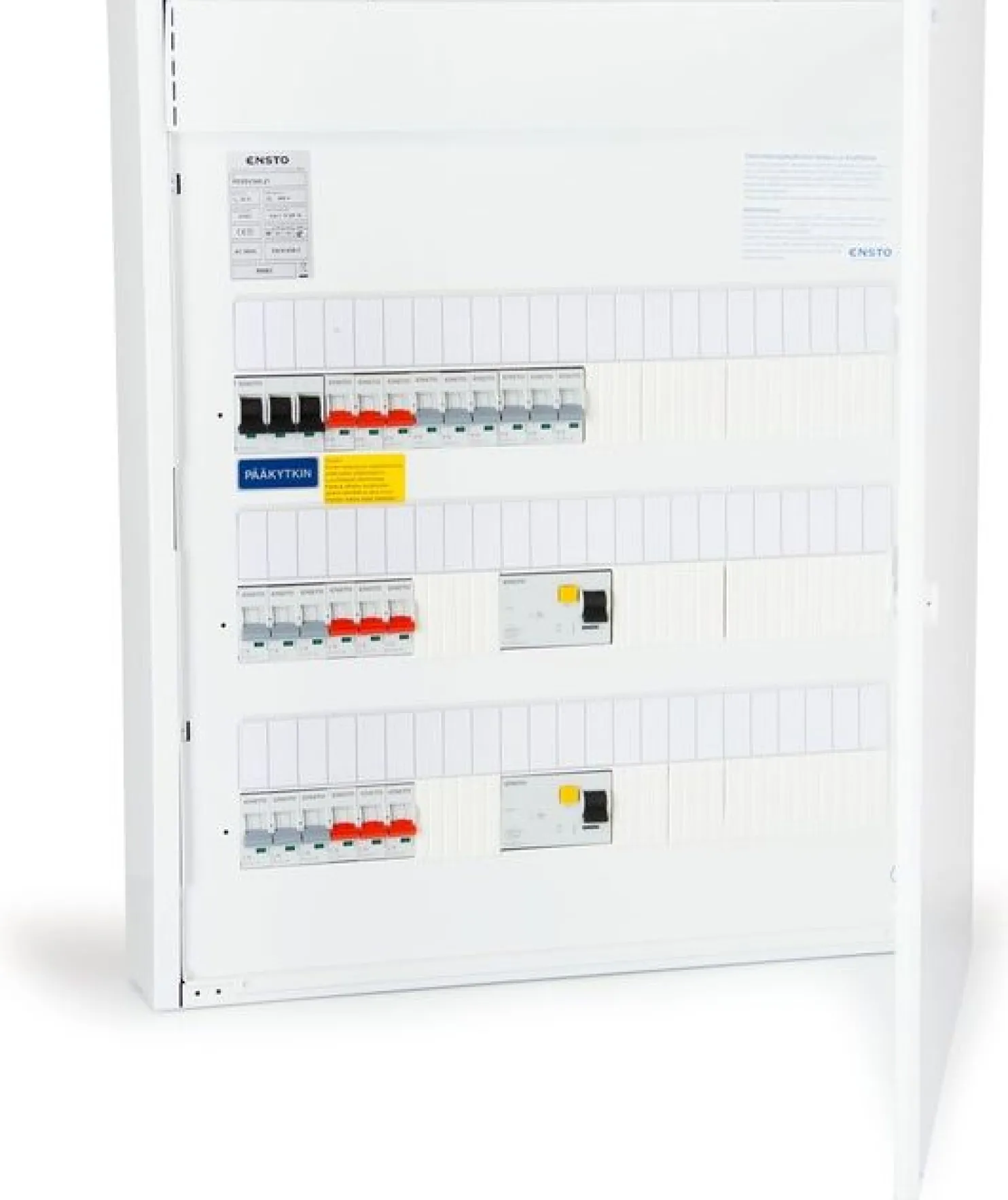 Ryhmäkeskus Ensto Waltteri PESSV345.21, 2xVVS, 9x10A, 12x16A, 50A, pinta-/uppoasennukseen