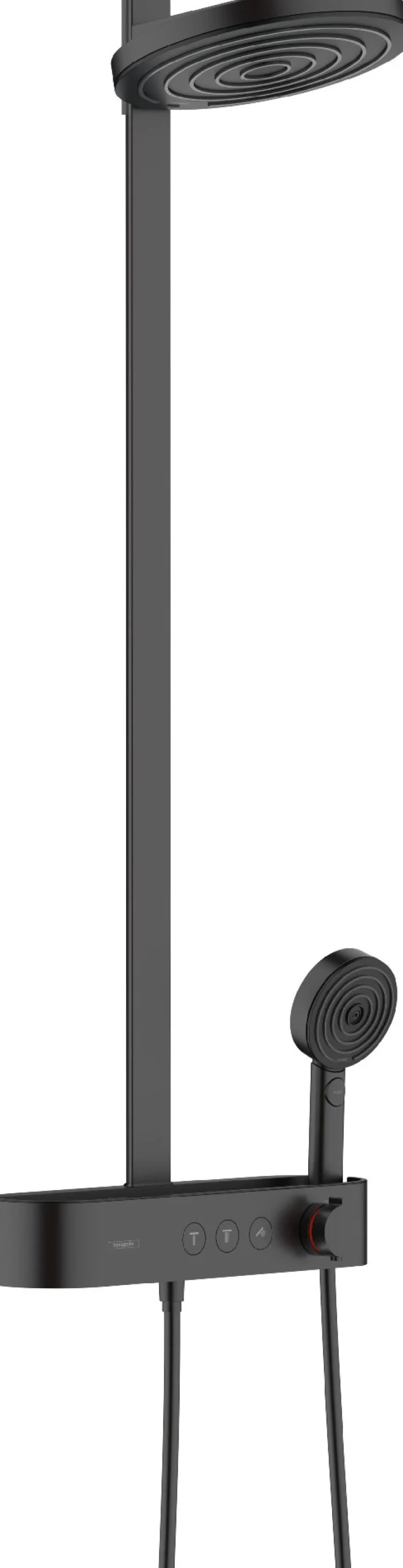 Sadesuihkusetti Hansgrohe Pulsify S Showerpipe 260 2jet, Ecosmart, Shower TabletSelect 400, mattamusta