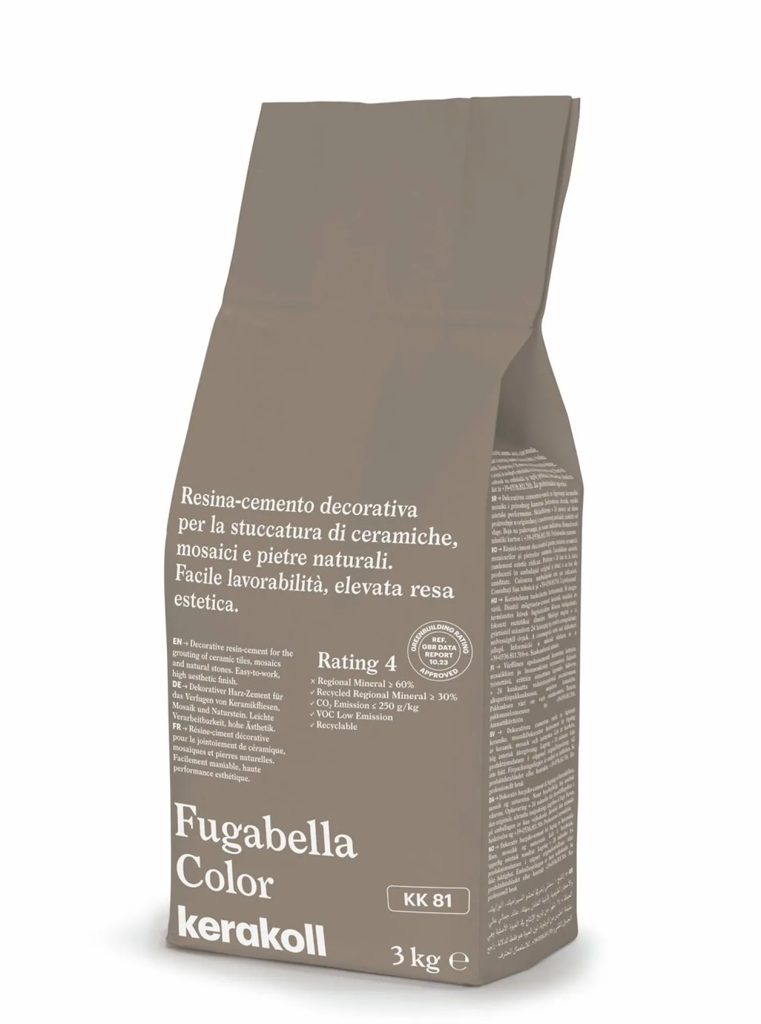 Saumauslaasti Kerakoll Fugabella Color, eri vaihtoehtoja