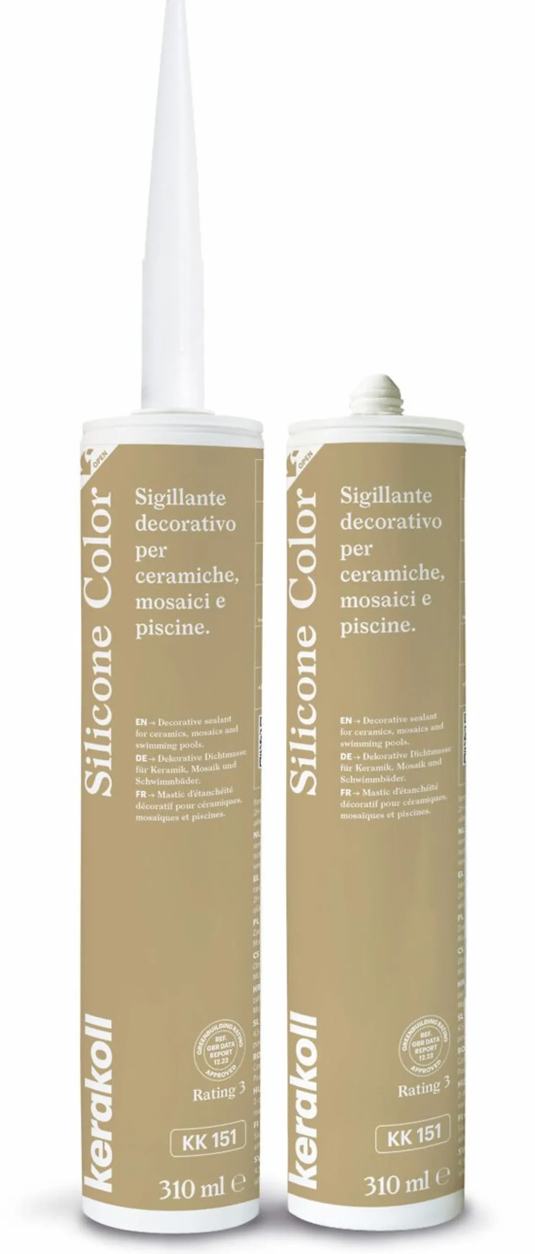 Saumausmassa Kerakoll Silicone Color, 310ml, eri värejä