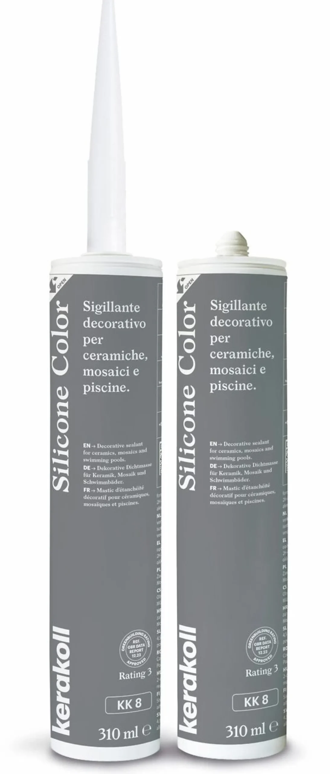 Saumausmassa Kerakoll Silicone Color, 310ml, eri värejä