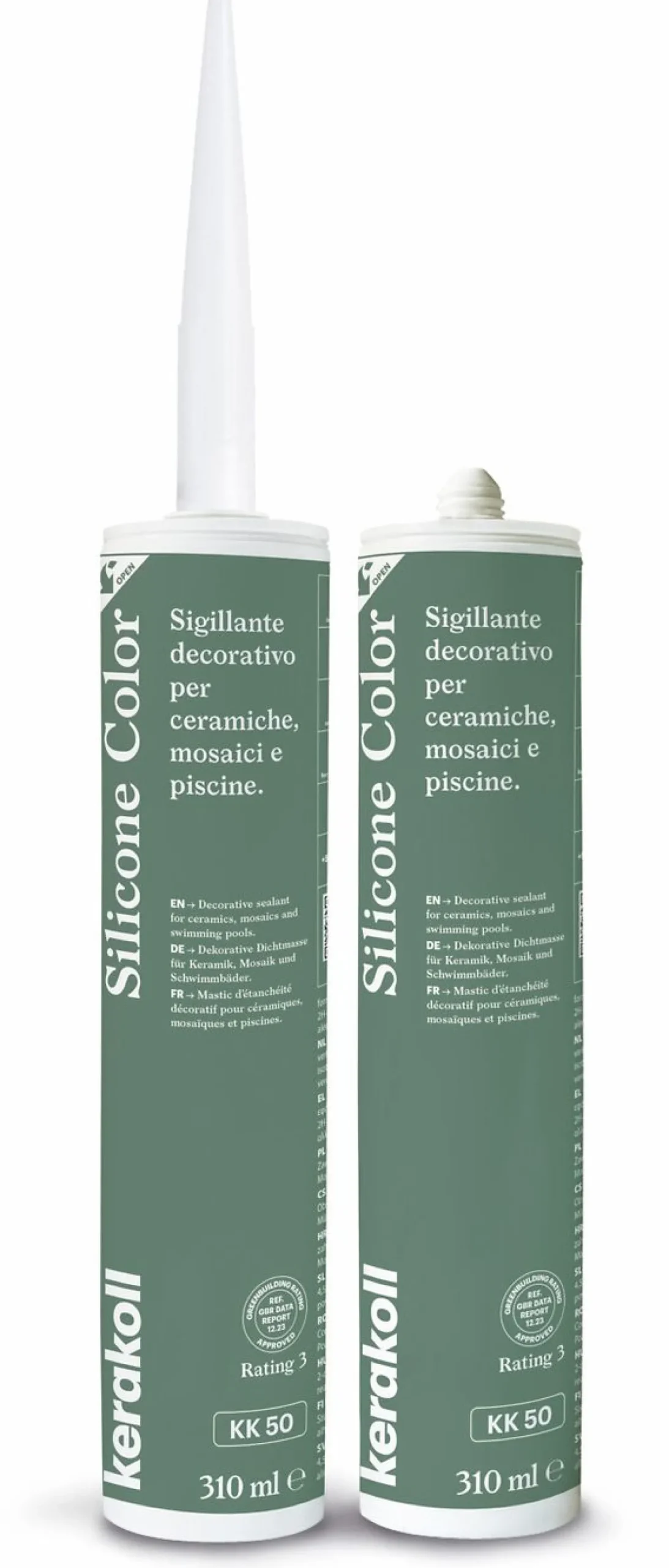 Saumausmassa Kerakoll Silicone Color, 310ml, eri värejä
