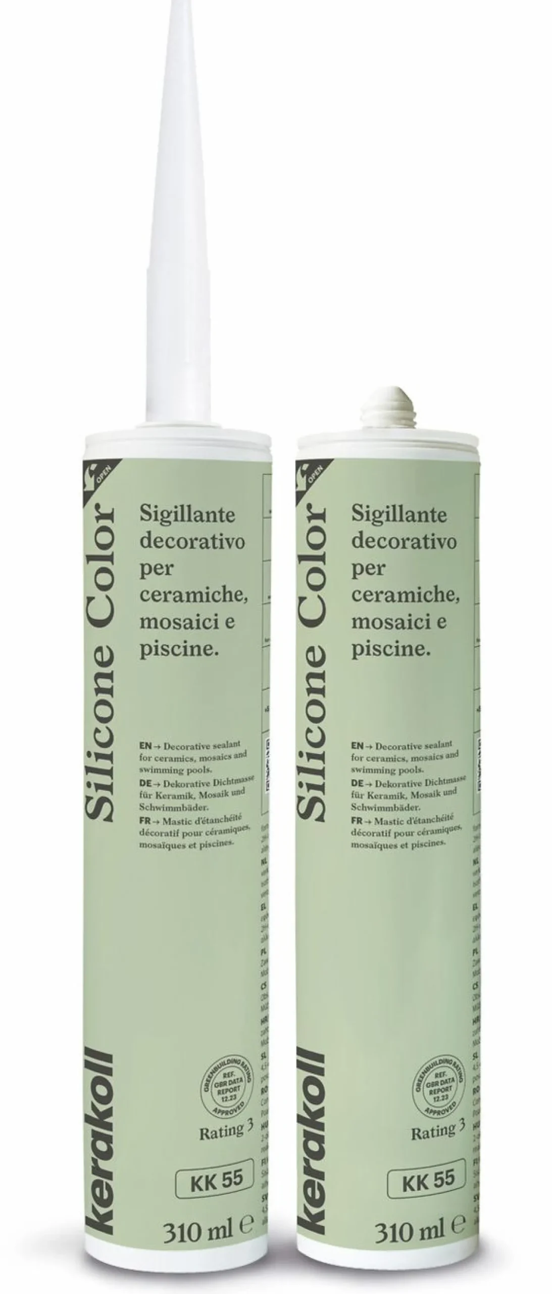 Saumausmassa Kerakoll Silicone Color, 310ml, eri värejä