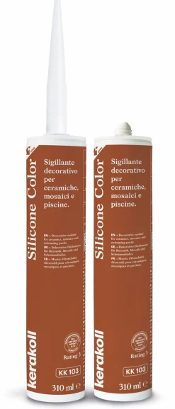 Saumausmassa Kerakoll Silicone Color, 310ml, eri värejä