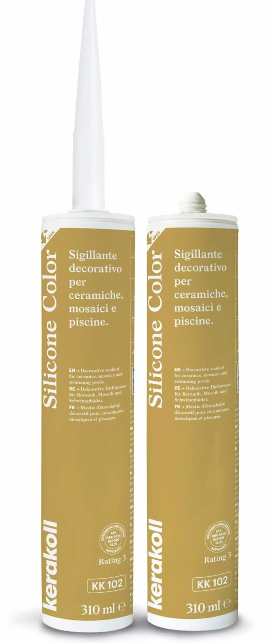 Saumausmassa Kerakoll Silicone Color, 310ml, eri värejä