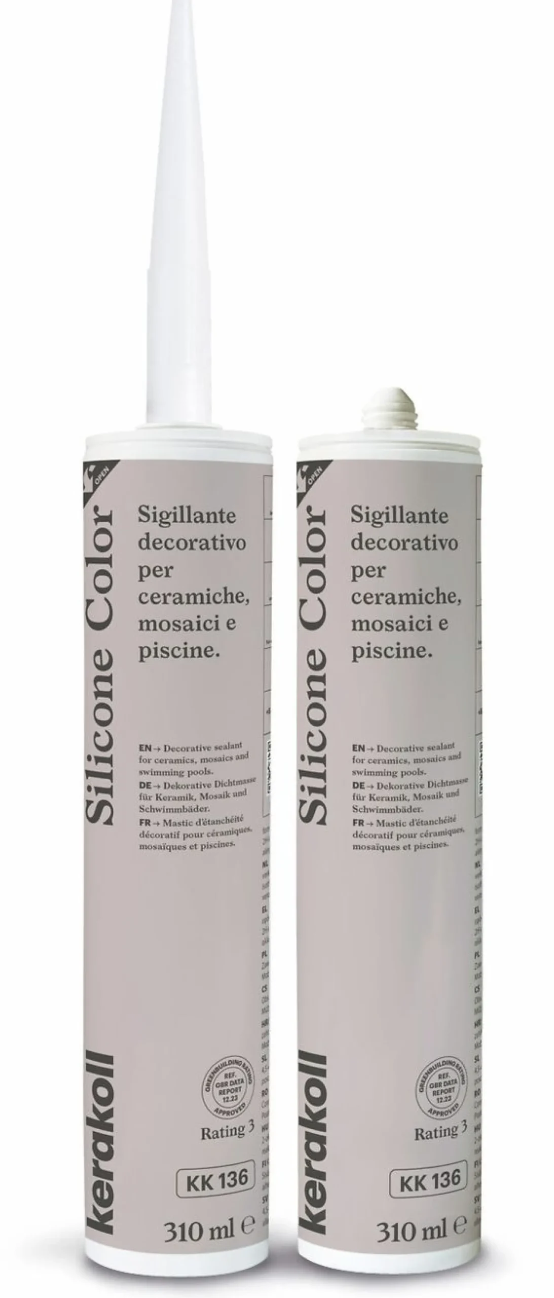 Saumausmassa Kerakoll Silicone Color, 310ml, eri värejä