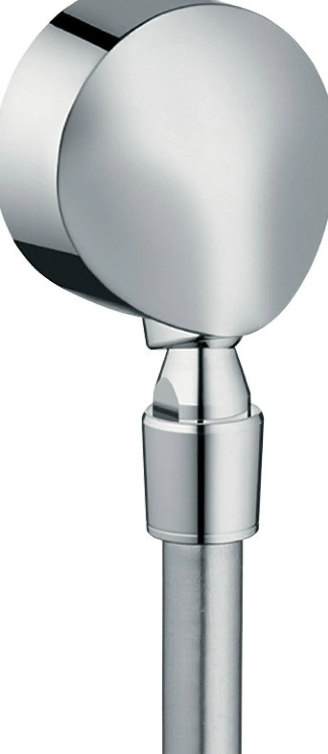 Seinäliitin Hansgrohe FixFit kuulanivel takaiskuventtiilillä, piiloasennus E, kromi