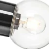 Seinävalaisin Ifö Electric Classic Glob Ø150mm kirkas kupu musta vino IP54