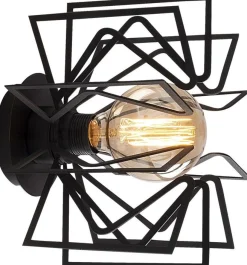 Seinävalaisin Linento Lighting Nemrut, Ø25cm, E27, musta