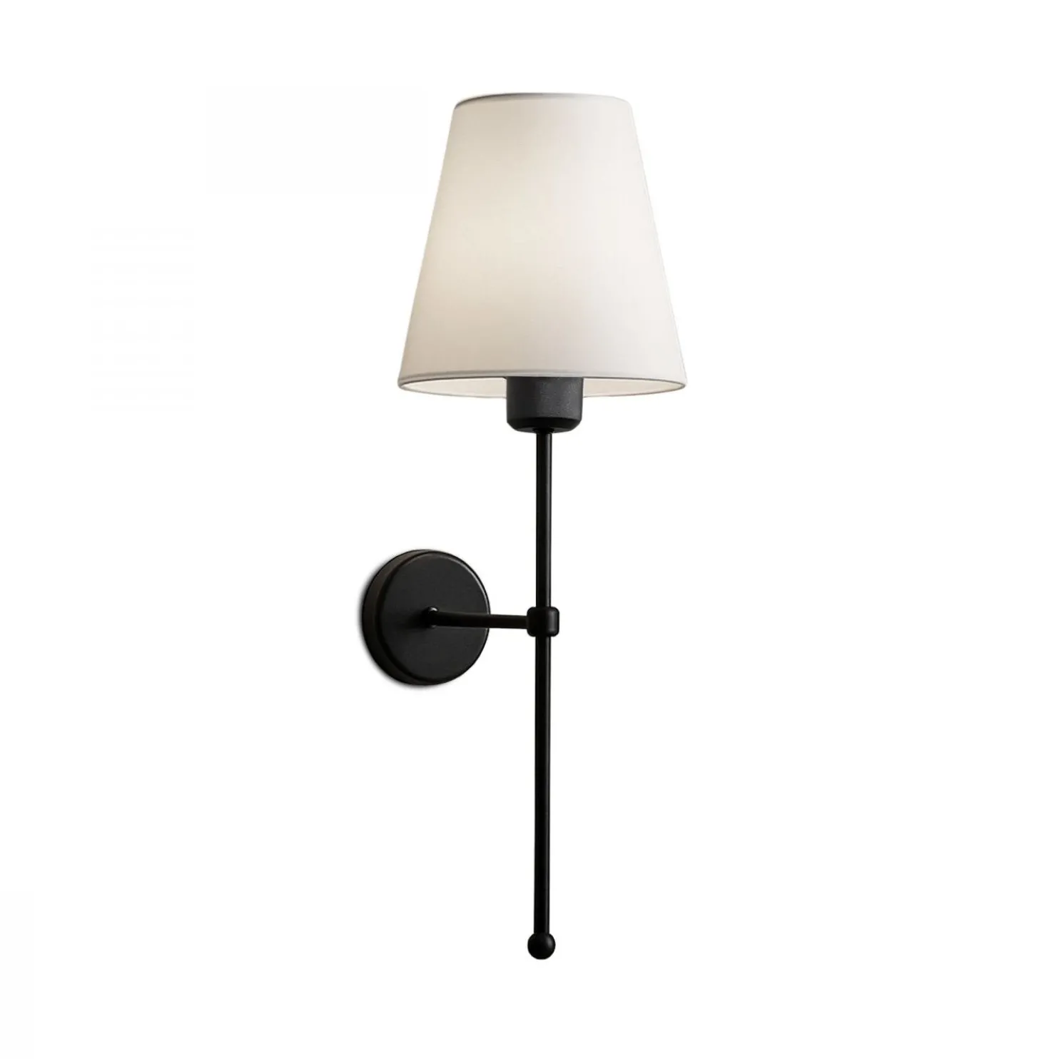 Seinävalaisin Linento Lighting 241966, ø13cm, E27, max. 40W, IP20, kerma/musta