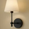 Seinävalaisin Linento Lighting BRZ-540062, ø10-15cm, E27, max. 40W, IP20, musta/valkoinen