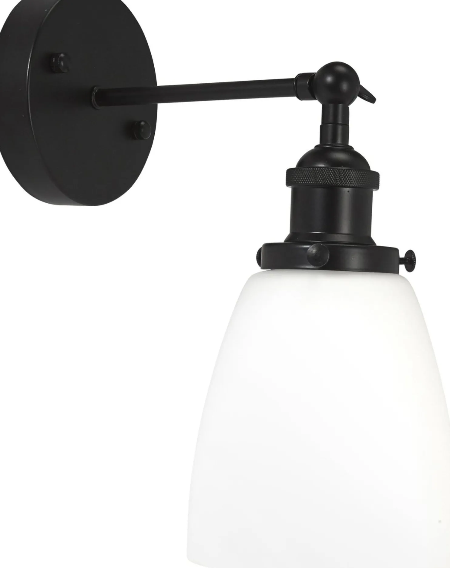 Seinävalaisin PR Home Kappa 300x140x250mm musta/opaali
