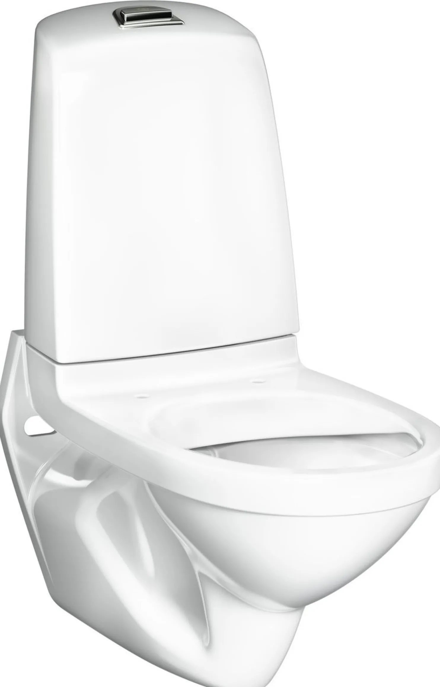 Seinä-WC-istuin Gustavsberg Nautic, 1522-säiliöllä, Hygienic Flush, ilman istuinkantta