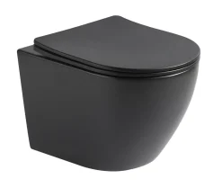 Seinä-WC-istuin Interia Pacho Rimless, soft-close -kannella, eri värejä