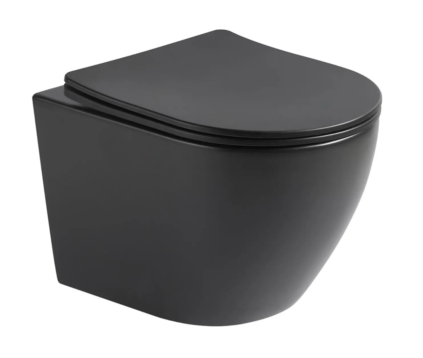 Seinä-WC-istuin Interia Pacho Rimless, soft-close -kannella, eri värejä