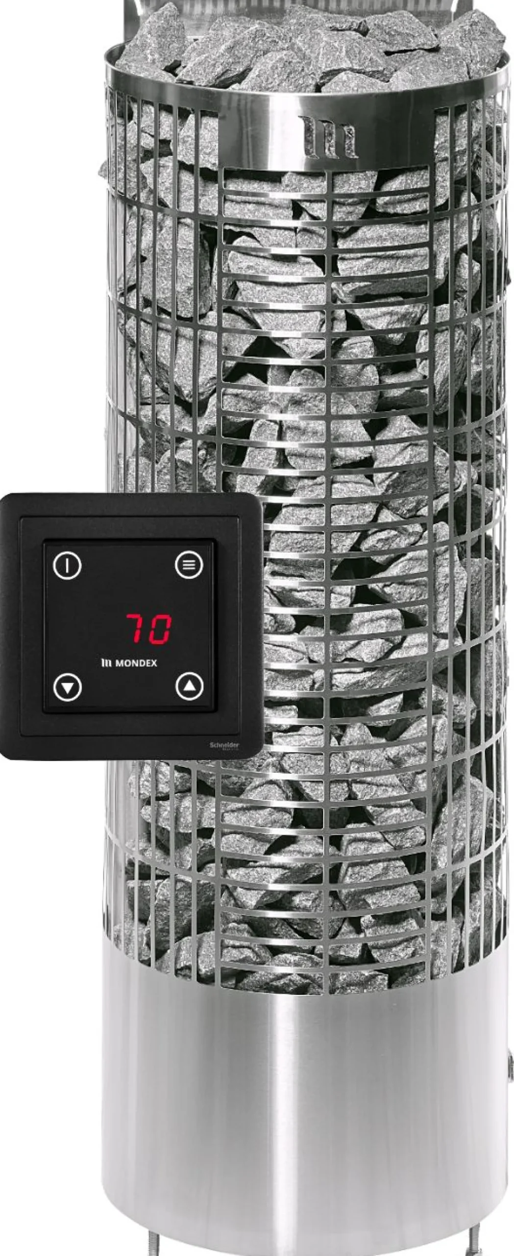 Sähkökiuas Mondex Kalla E2 WIFI 9 kW 8-14 m³ erillinen ohjaus eri värejä