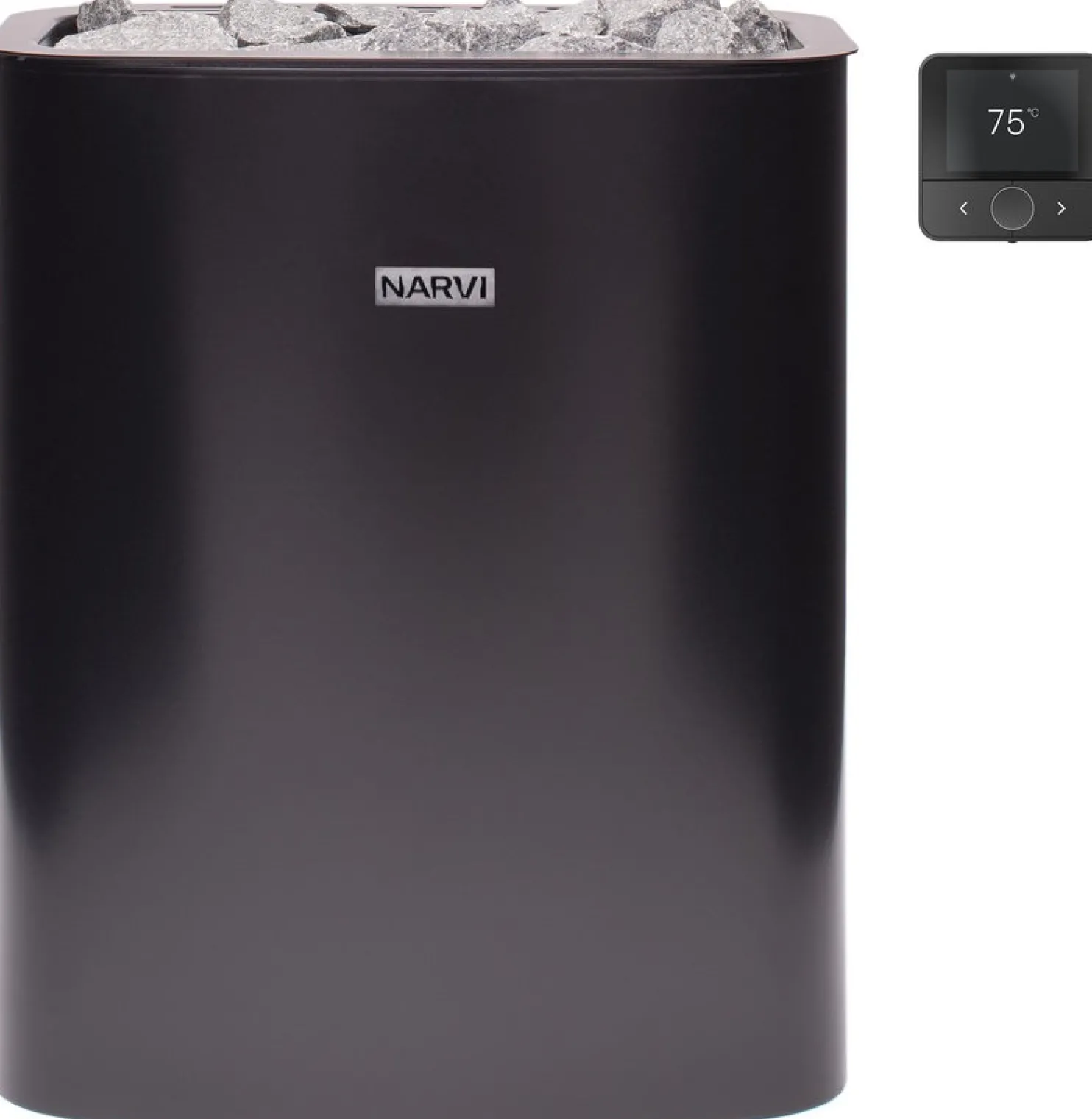 Sähkökiuas Narvi NC Electric Flow, erillinen ohjaus, eri vaihtoehtoja