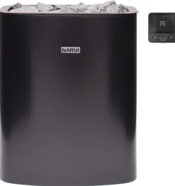 Sähkökiuas Narvi NC Electric Flow, erillinen ohjaus, eri vaihtoehtoja