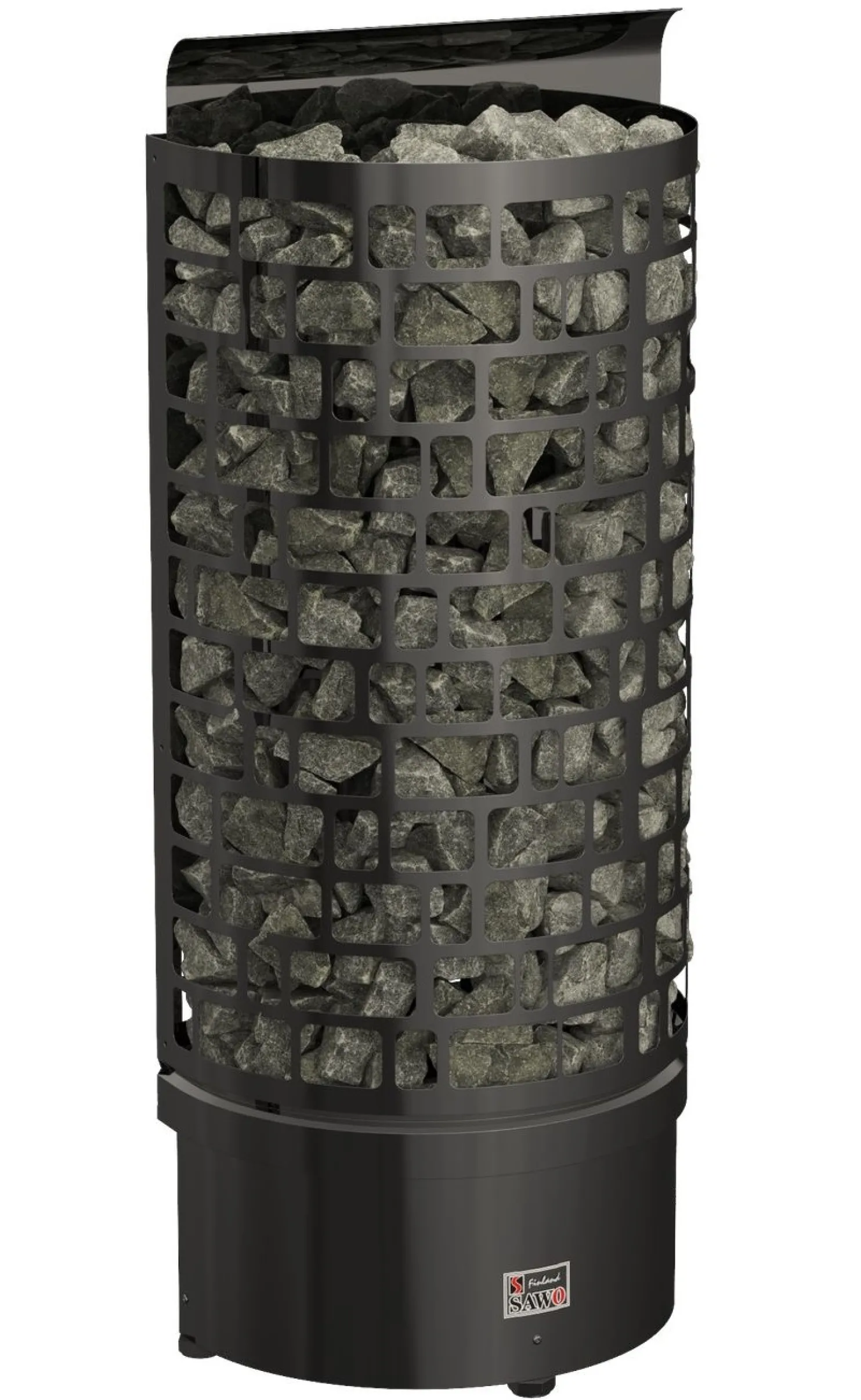 Sähkökiuas SAWO Aries Wall Black NS, 6kW, 5-8m³, erillinen ohjaus