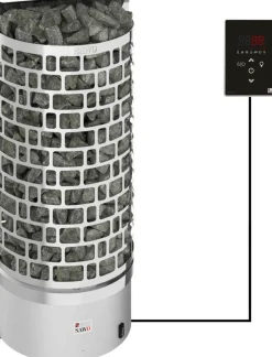 Sähkökiuas SAWO Aries Wall Ni2 9 kW 8-13 m³ erillinen ohjaus