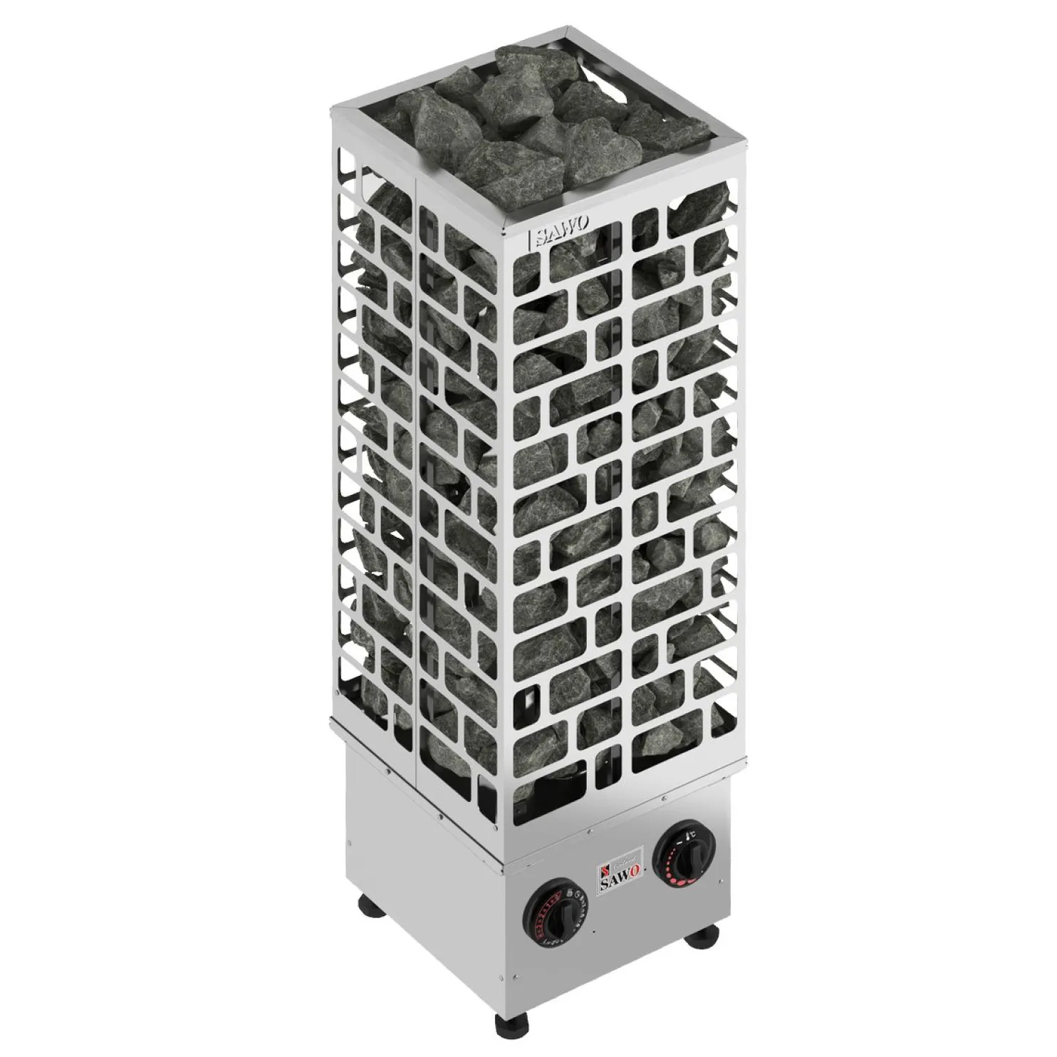 Sähkökiuas SAWO Cubos 6 kW 5-9 m³ kiinteä ohjaus