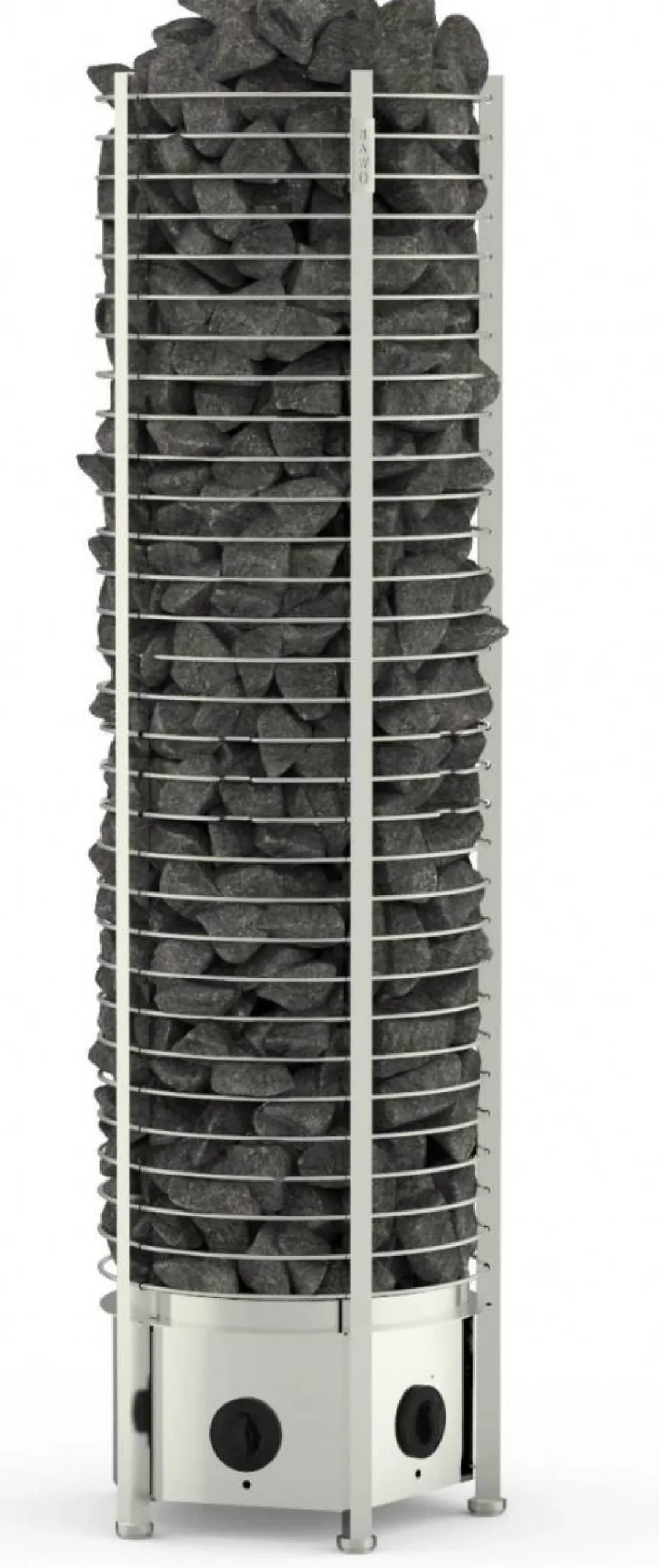 Sähkökiuas SAWO Round Tower 8 kW 7-14 m³ kiinteä ohjauskeskus
