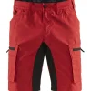 Shortsit Blåkläder 1449 Stretch punainen/musta