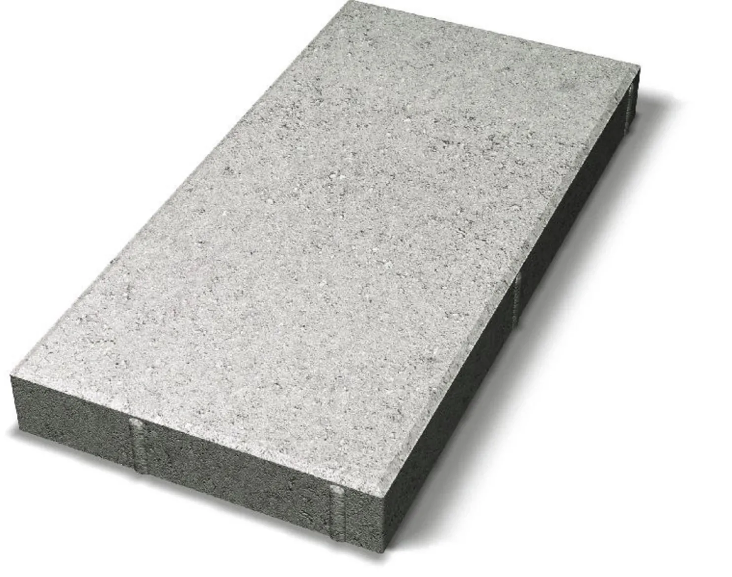 Sileä laatta Benders 1/2 500x250x50 mm harmaa