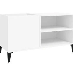 Säilytyskaappi LP-levyille valkoinen 84,5x38x48 cm tekninen puu (31949)
